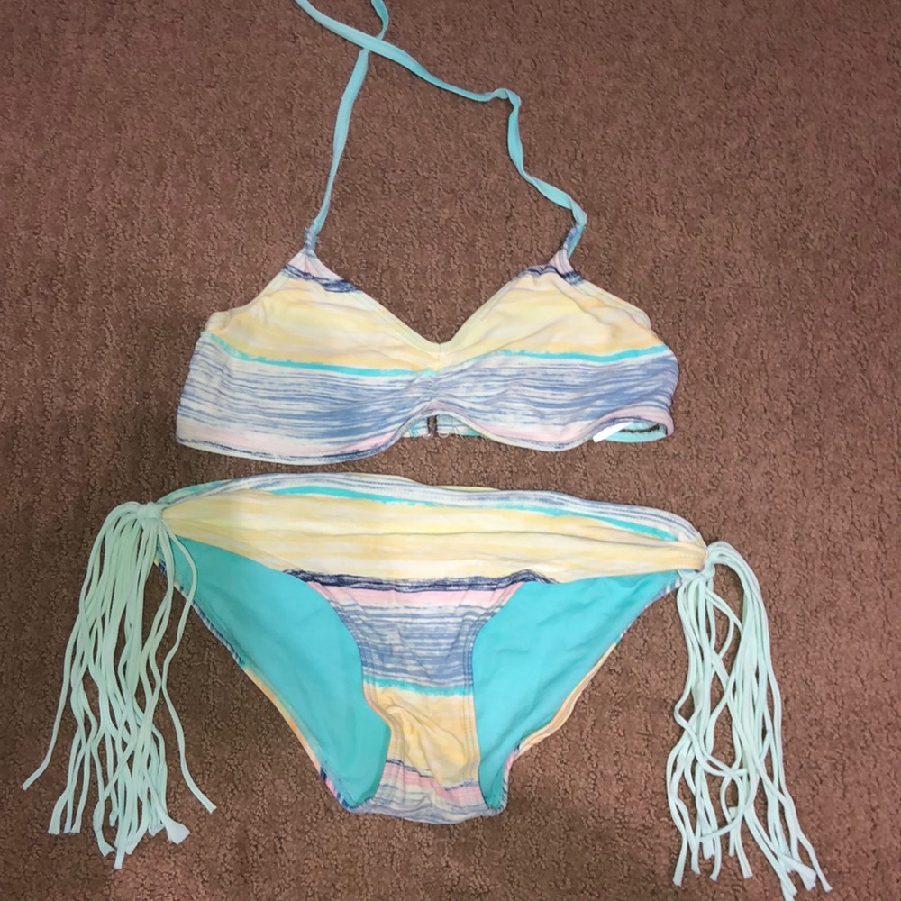 blue bikini